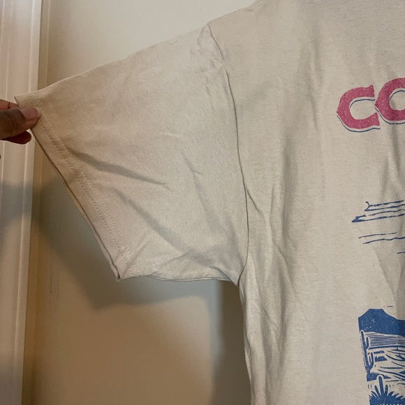 Gildan T-shirt Mens XL Sand Cool Papas Club Cowboy Western Graphic Tee Shirt - Picture 3 of 9